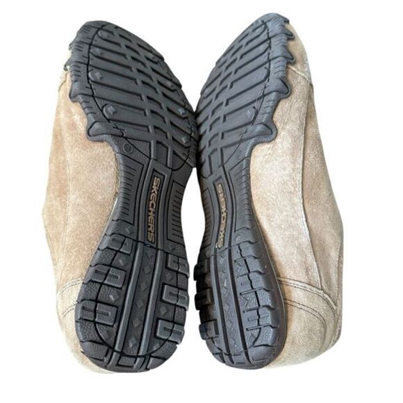 Skechers Shoes Womens 8.5 Relaxed Fit Bikers Curbed Sneakers 49336 Brown Suede - Picture 4 of 11